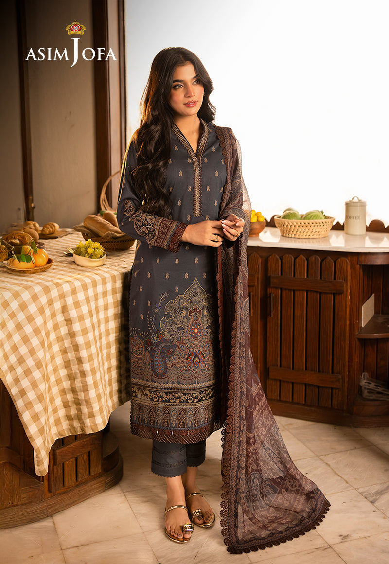 3PC-EMBROIDERED LAWN SUIT