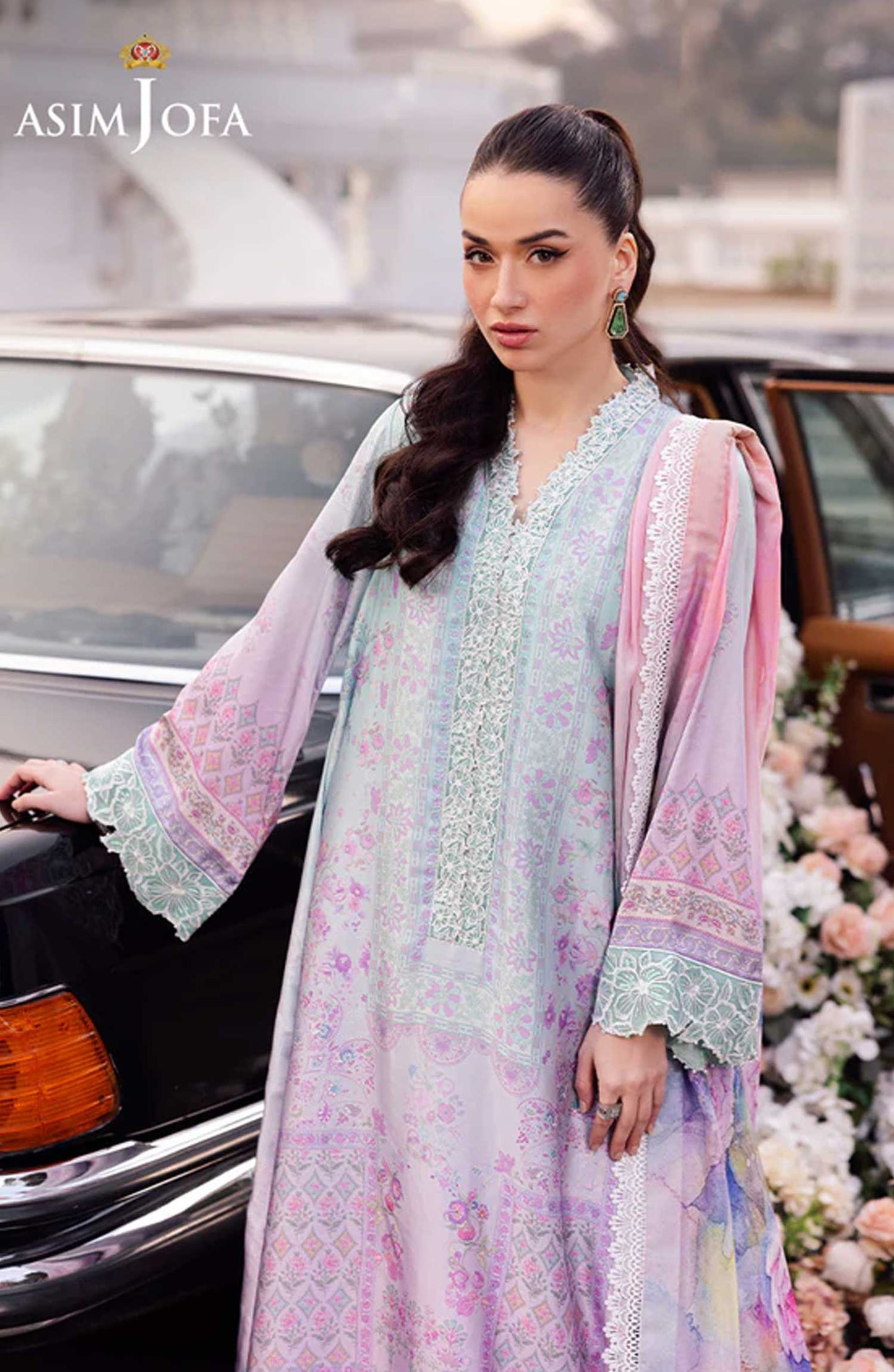3PC-EMBROIDERED SILK SUIT