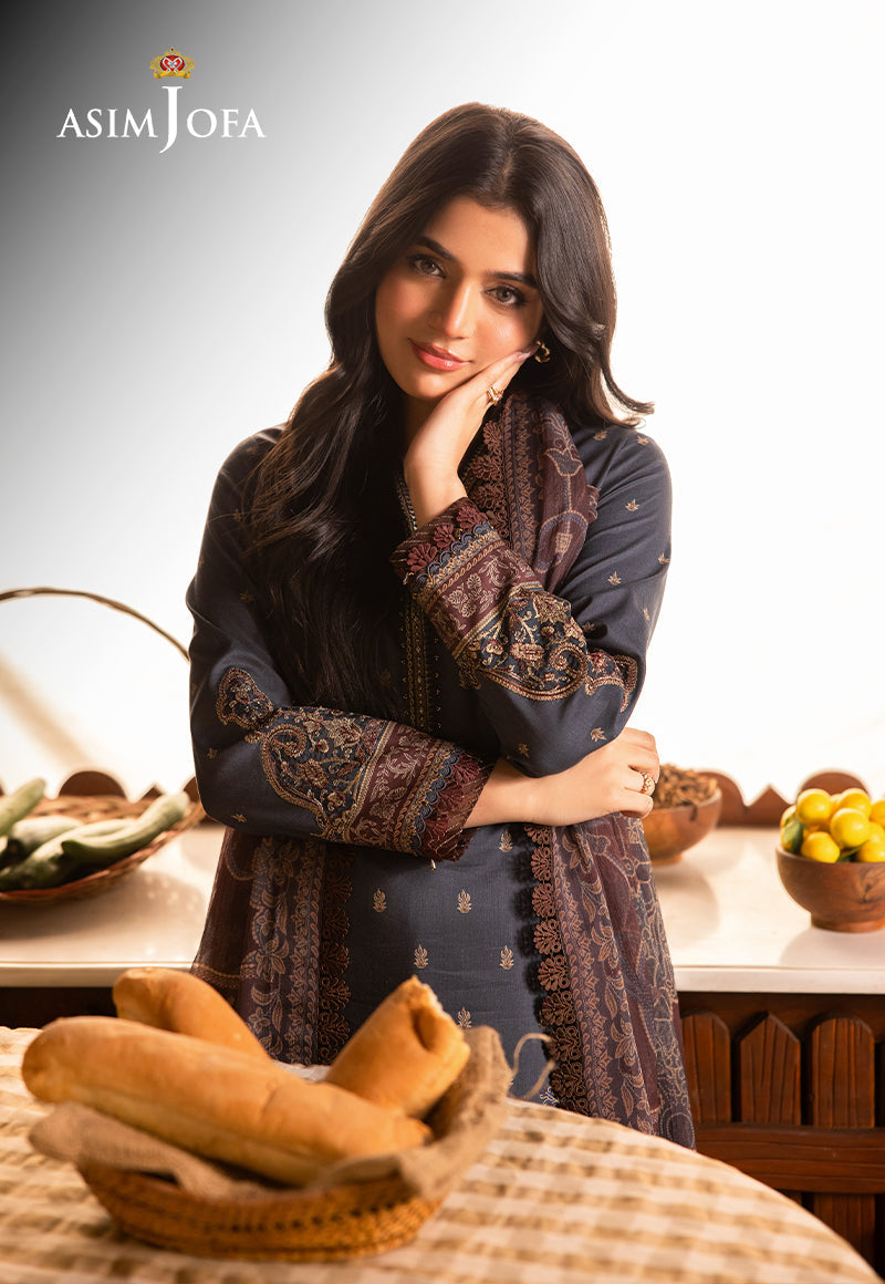3PC-EMBROIDERED LAWN SUIT