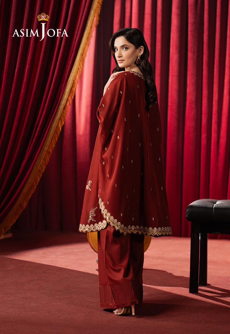 3PC-EMBROIDERED SILK SUIT