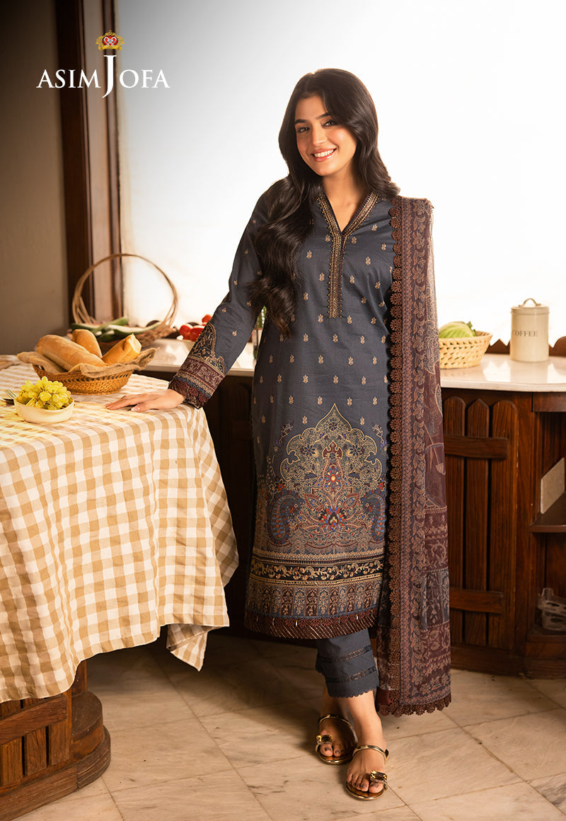 3PC-EMBROIDERED LAWN SUIT