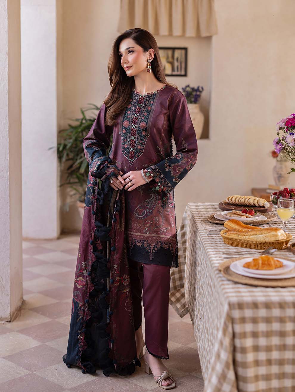 3PC - PRINTED LAWN SUIT