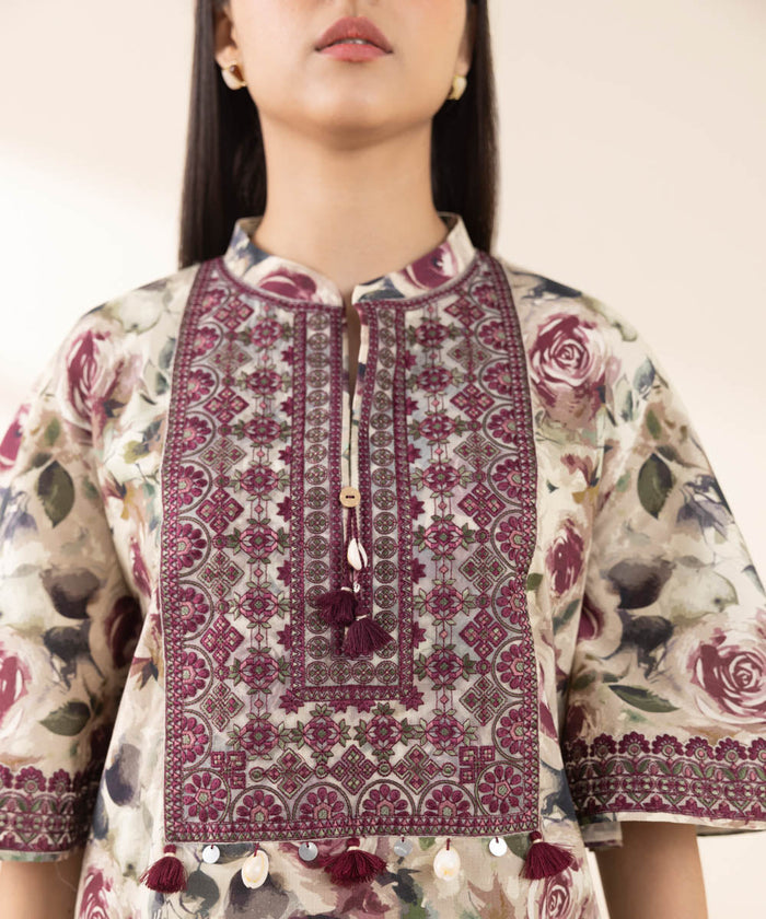 3PC-EMBROIDERED LAWN SUIT