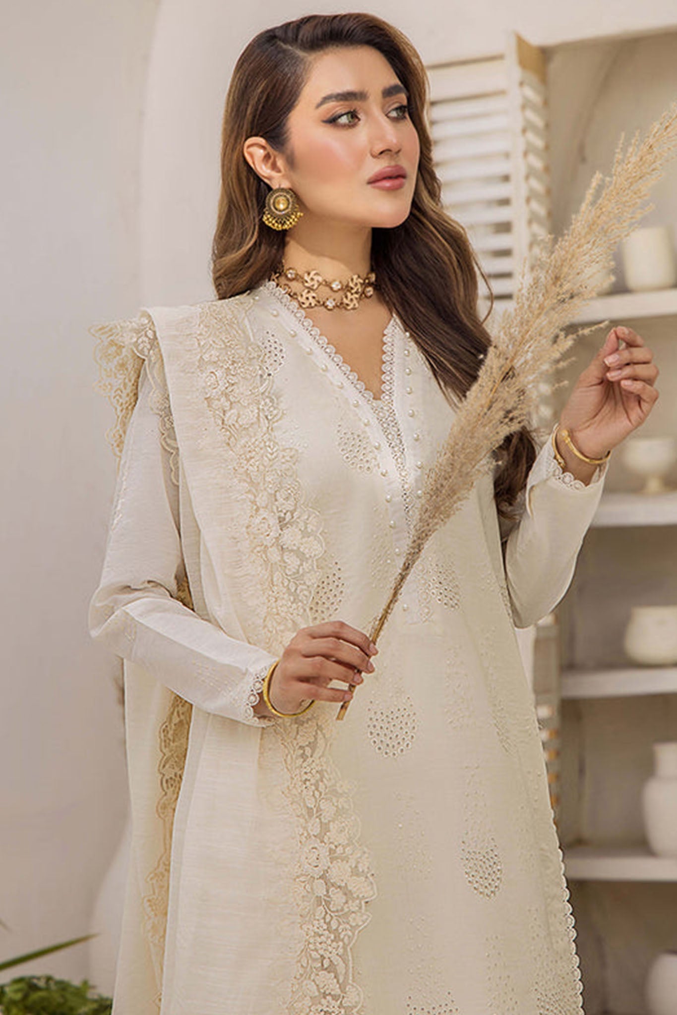 3PC-EMBROIDERED LAWN SUIT