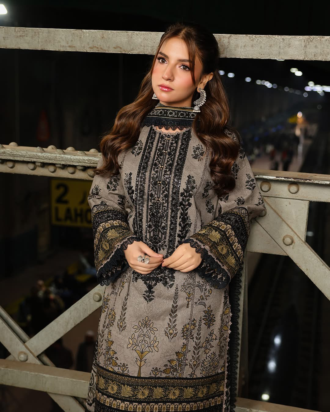 3PC-Printed Lawn Suit