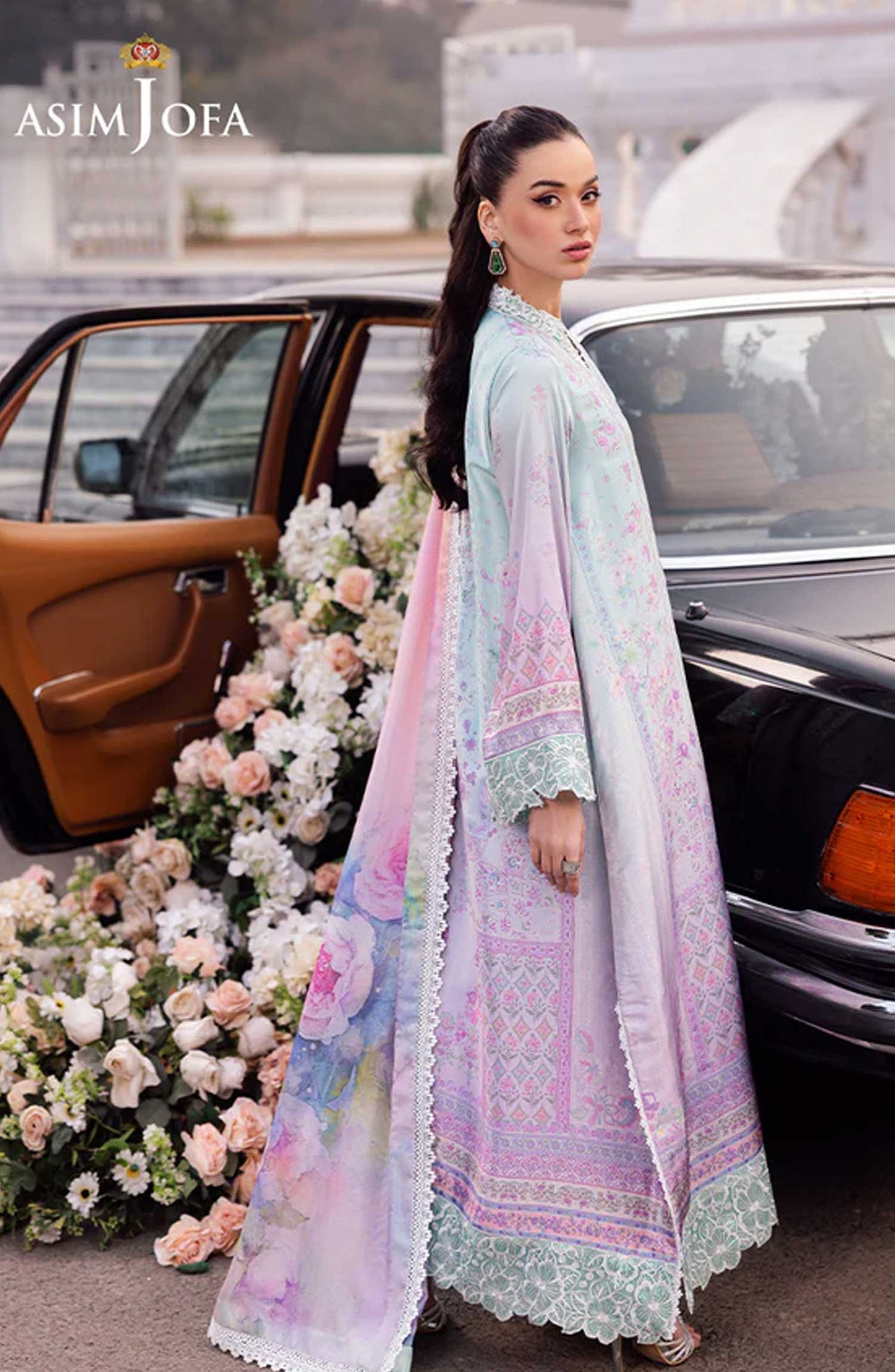 3PC-EMBROIDERED SILK SUIT