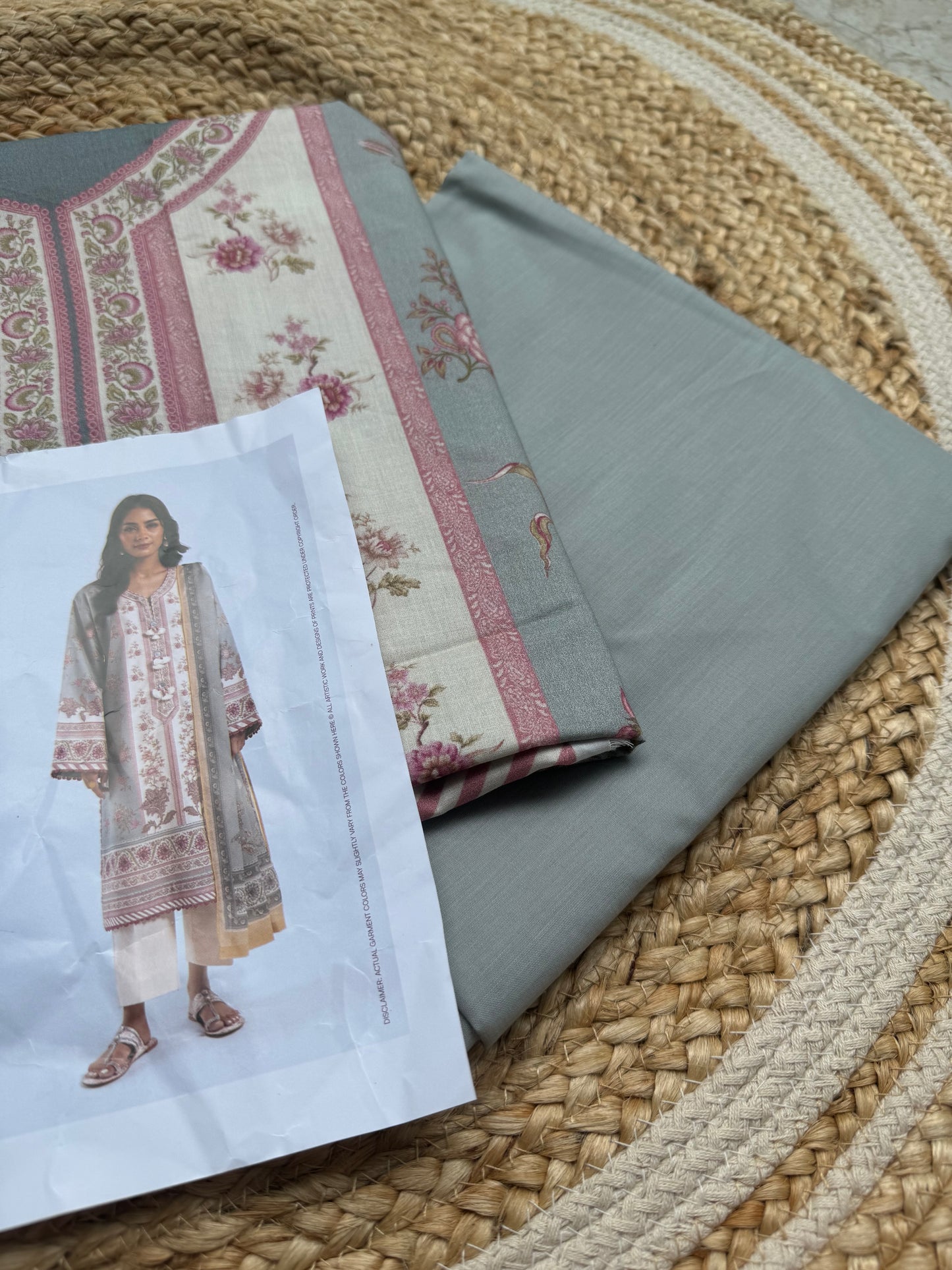 3PC-PRINTED LAWN SUIT