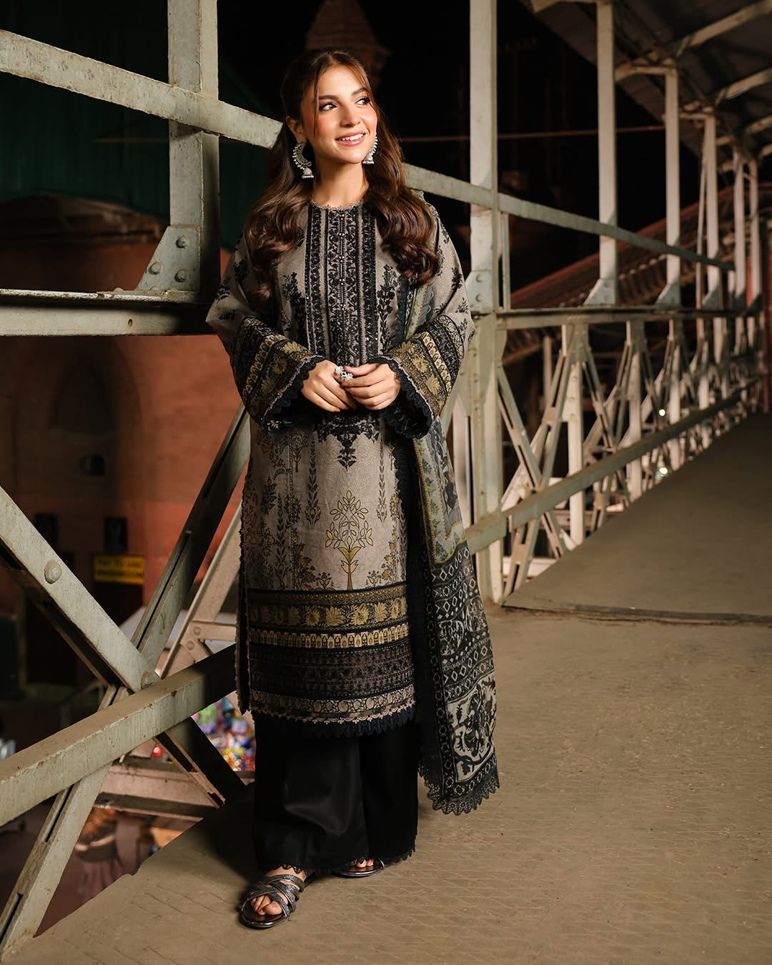 3PC-Printed Lawn Suit