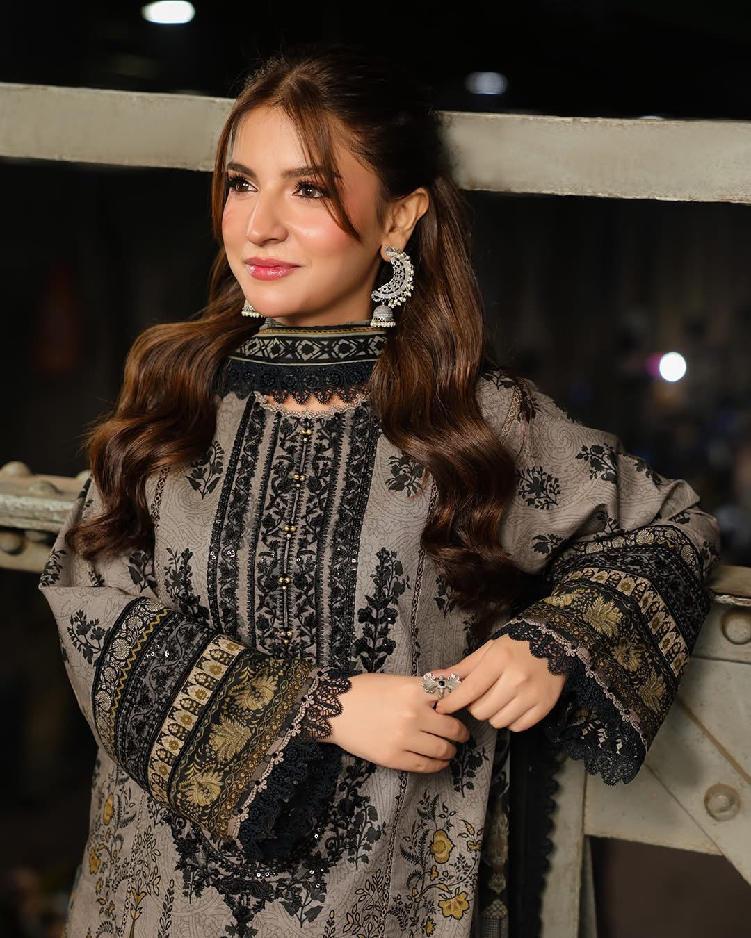 3PC-Printed Lawn Suit