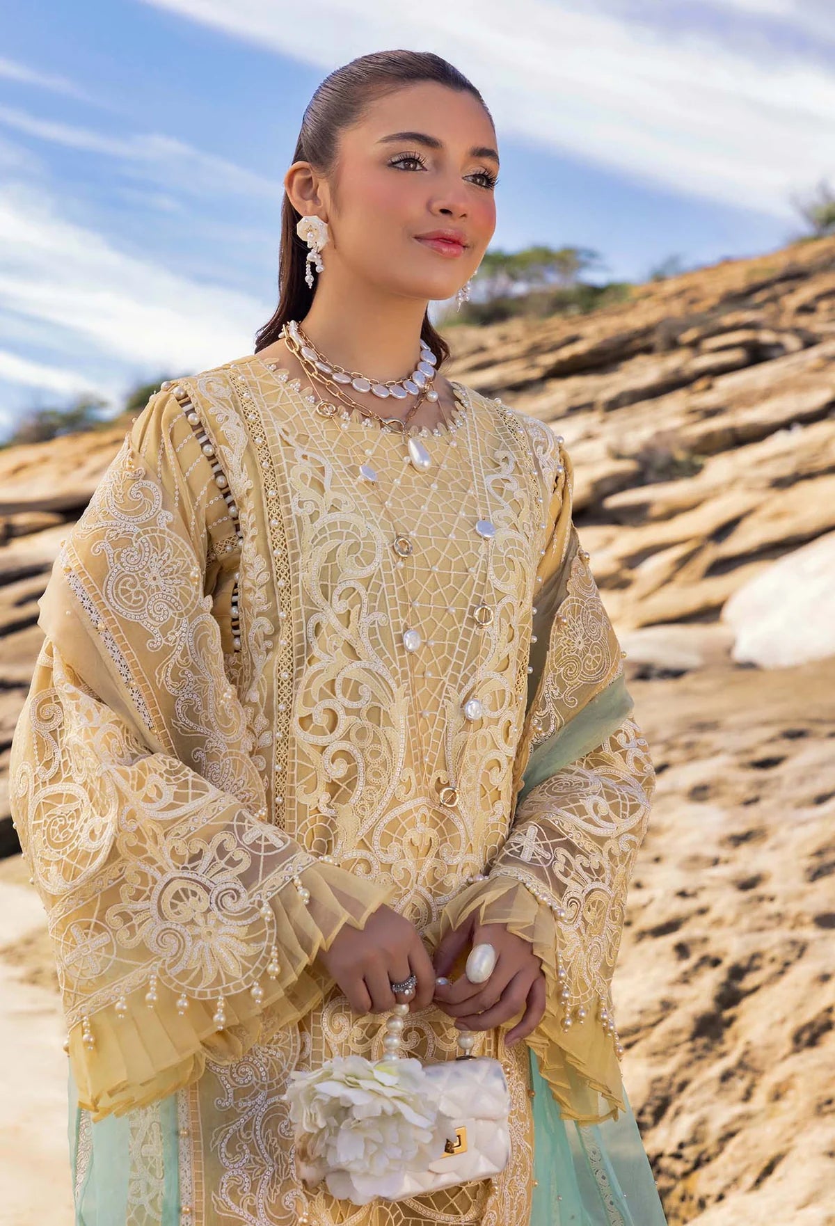 3 PC - EMBROIDERED LAWN