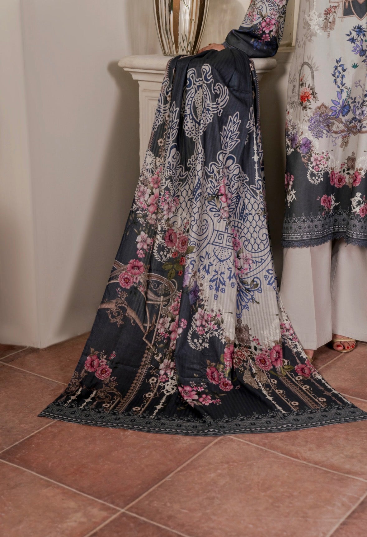 3 PC PRINTED SUIT