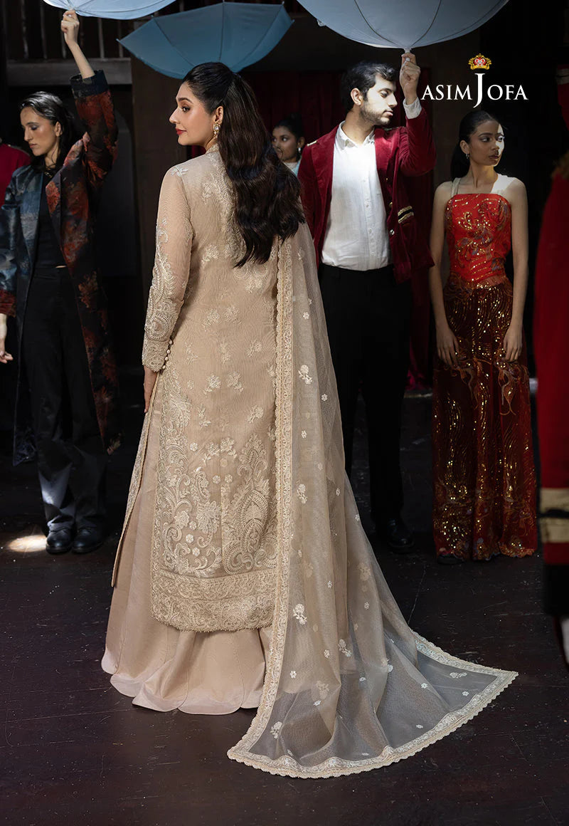 3PC-EMBROIDERED JAVERIA NET SUIT