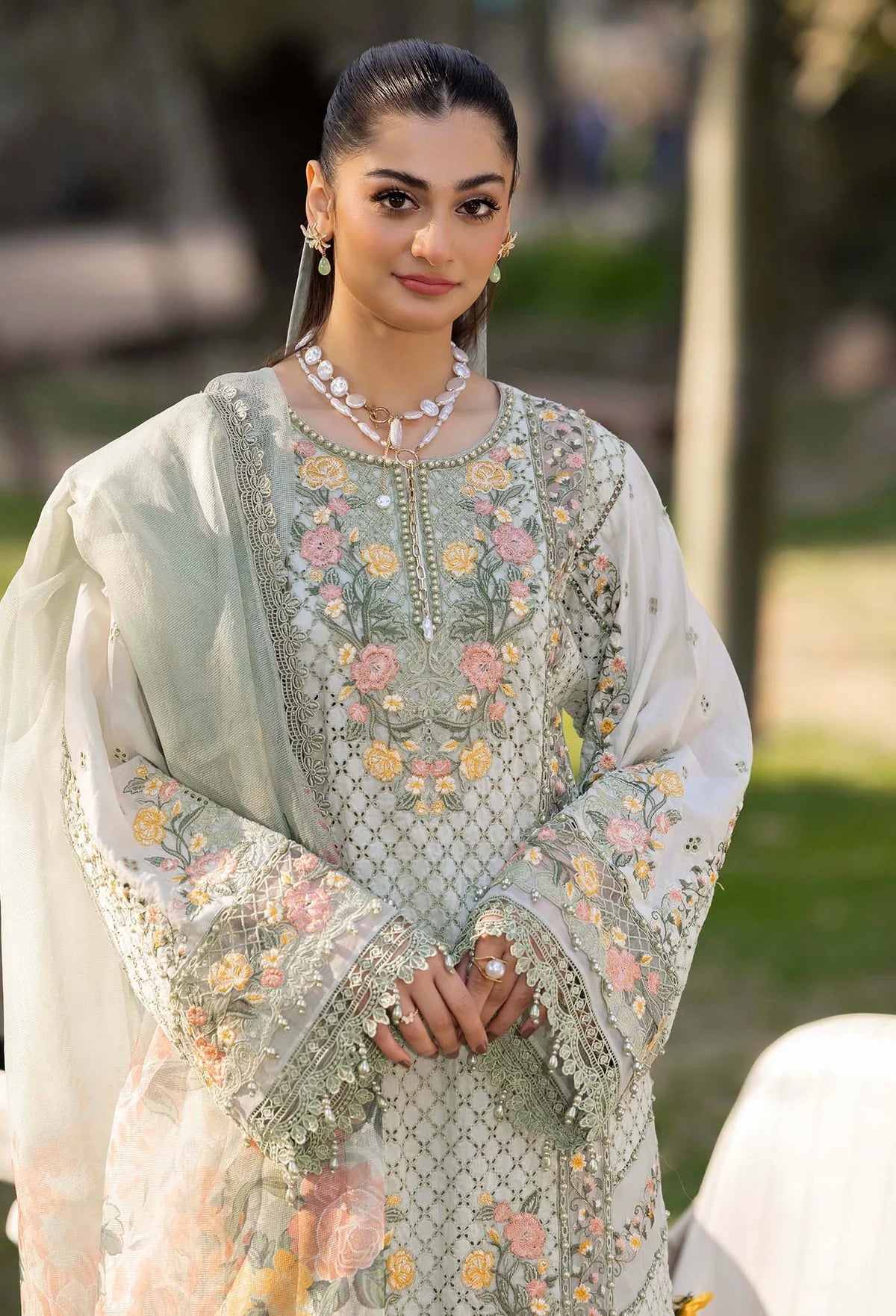 3 PC EMBROIDERED LAWN