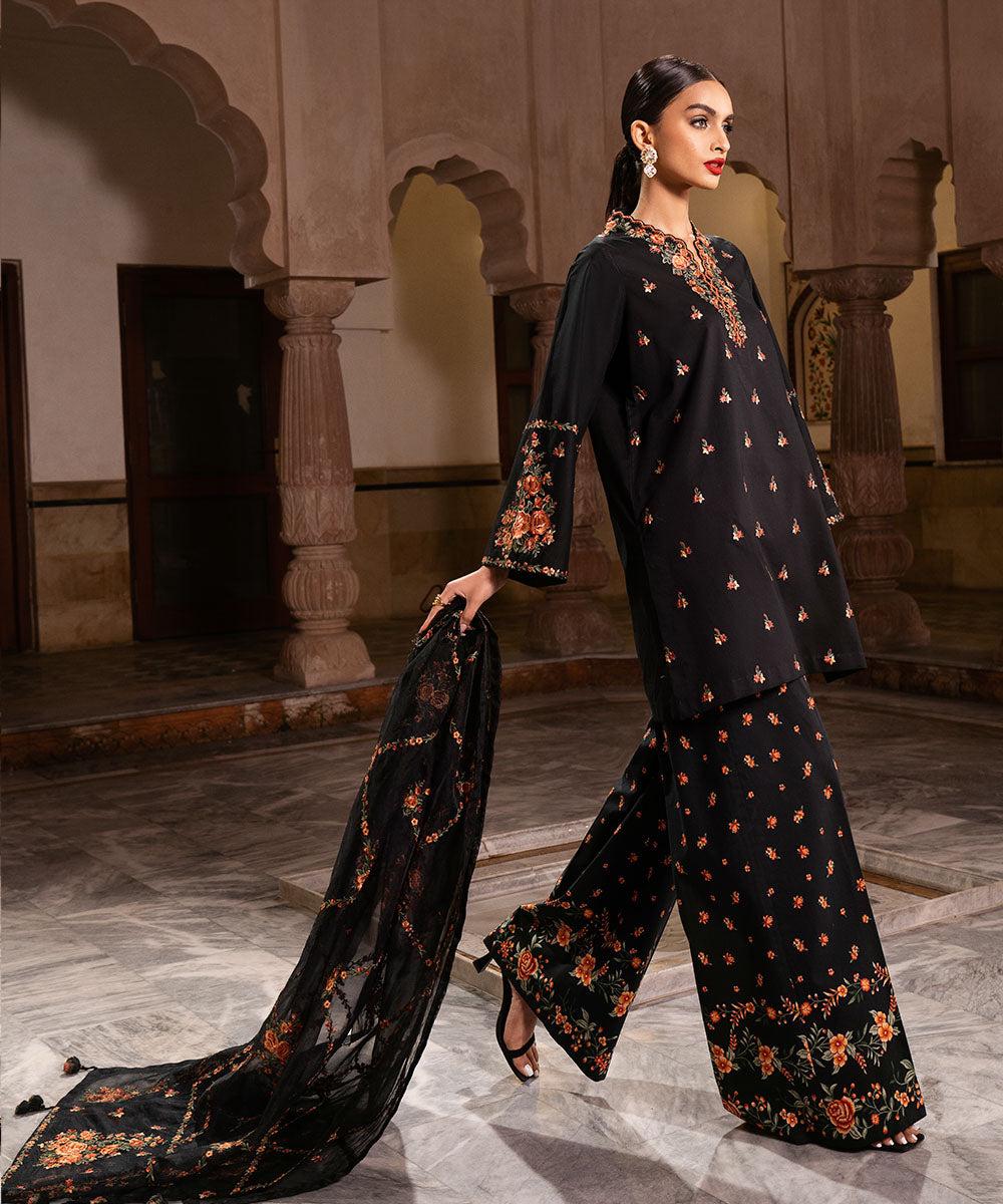 3PC-EMBROIDERED LAWN SUIT