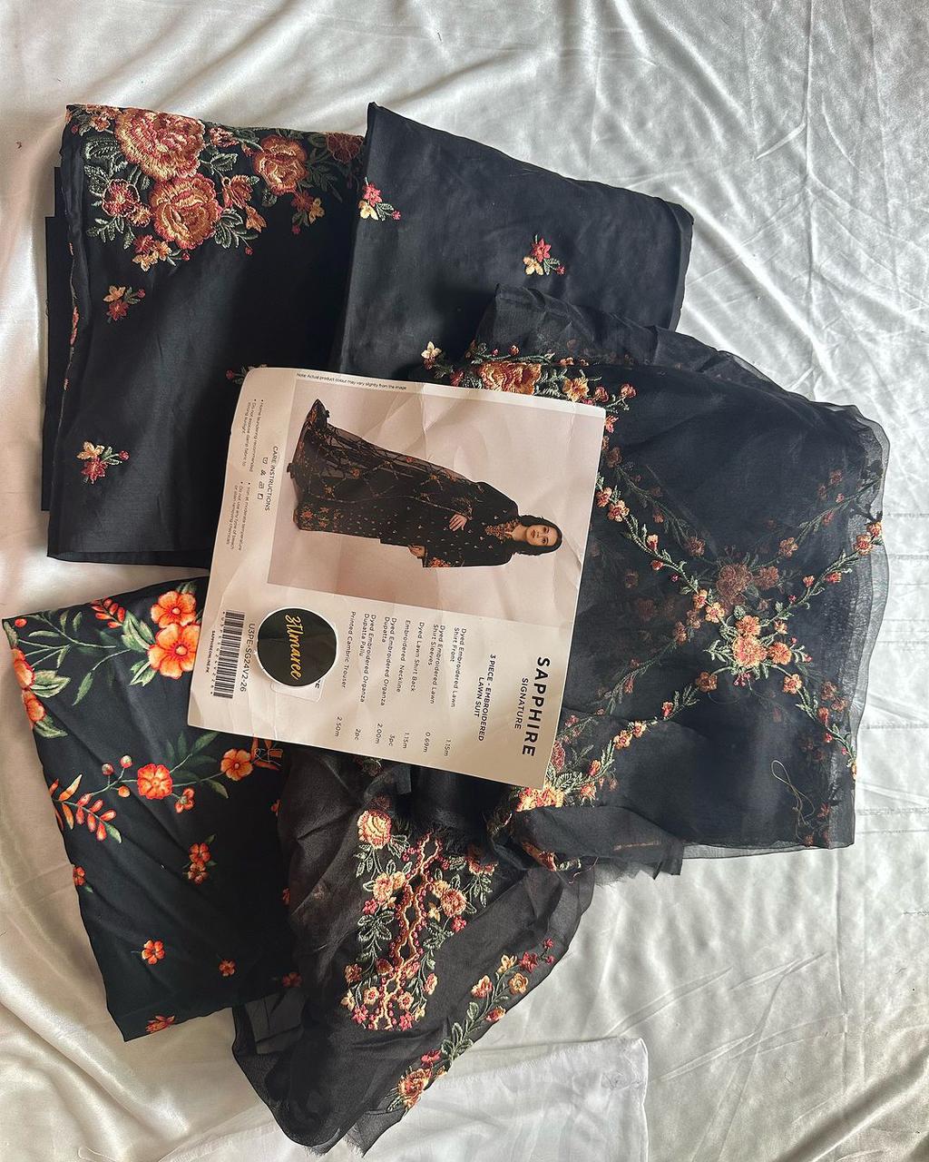 3PC-EMBROIDERED LAWN SUIT