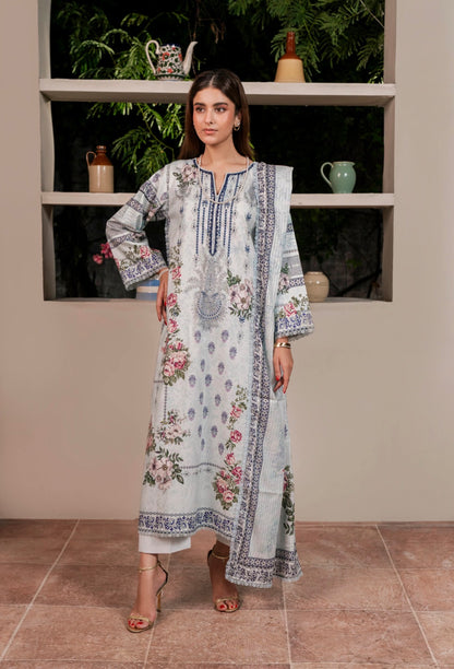 3 PC PRINTED LAWN