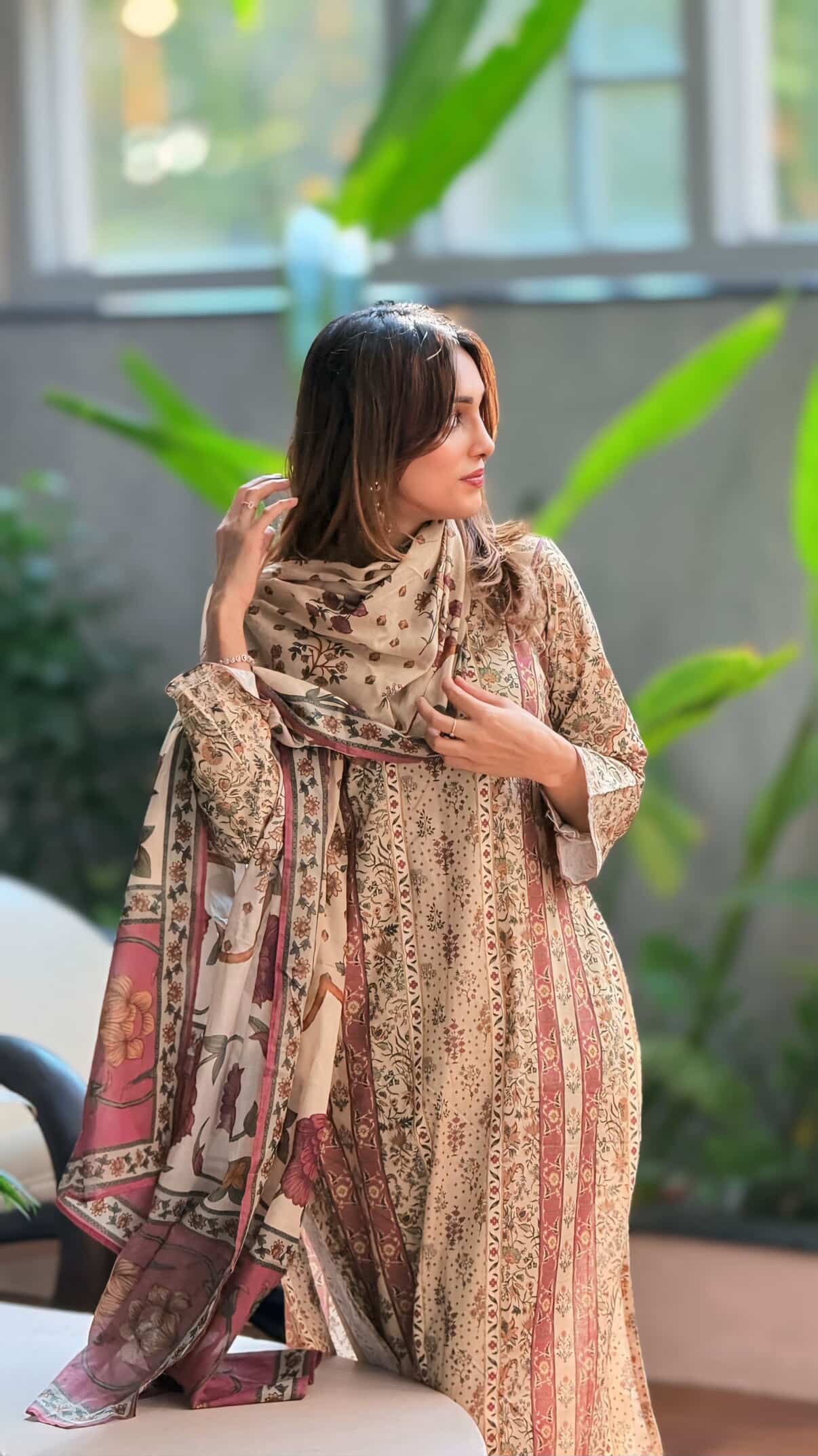 3PC PRINTED SUIT