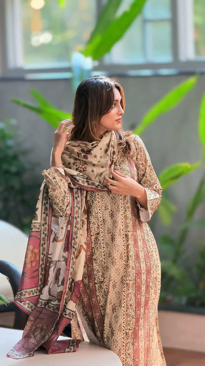 3PC PRINTED SUIT