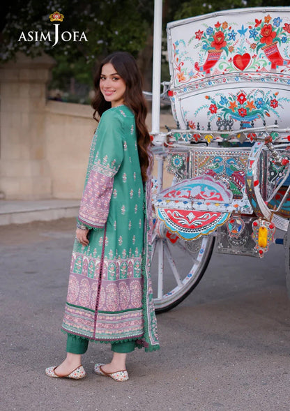 3PC-PRINTED LAWN SUIT