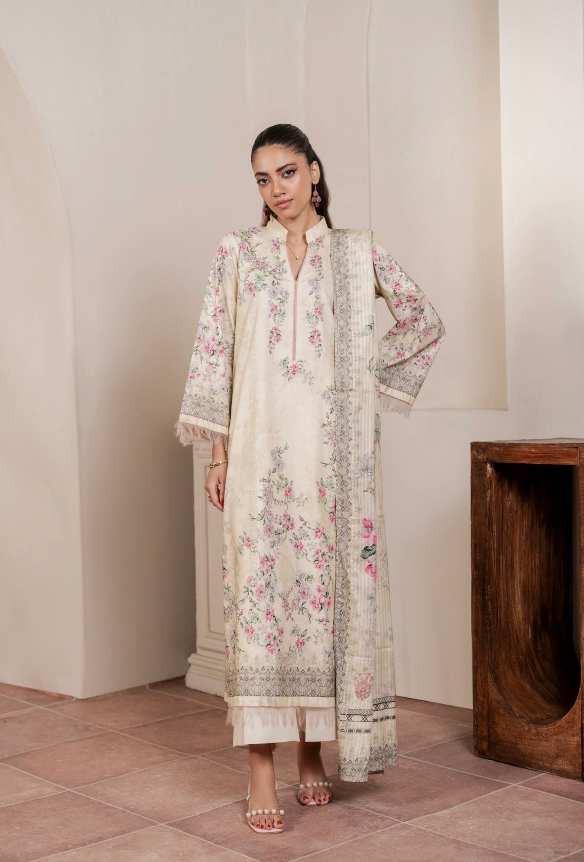 3 PC PRINTED SUIT