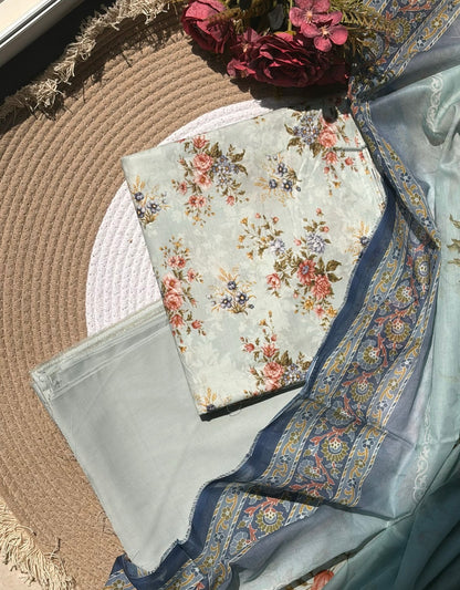3 PC PRINTED LAWN