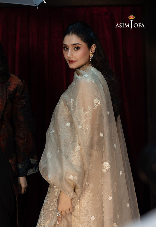3PC-EMBROIDERED JAVERIA NET SUIT