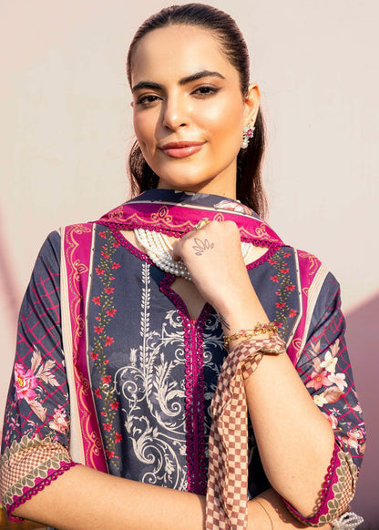 3PC-PRINTED LAWN SUIT