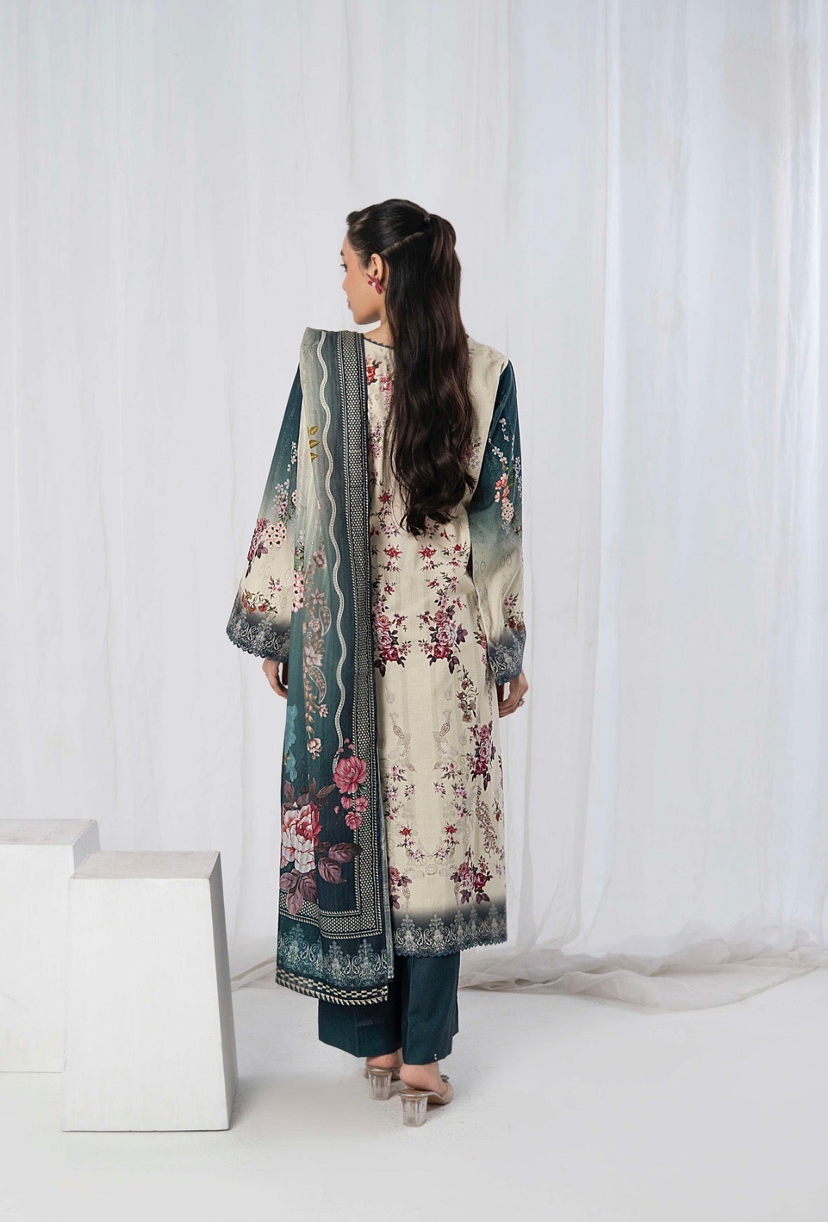 3 PC PRINTED SUIT