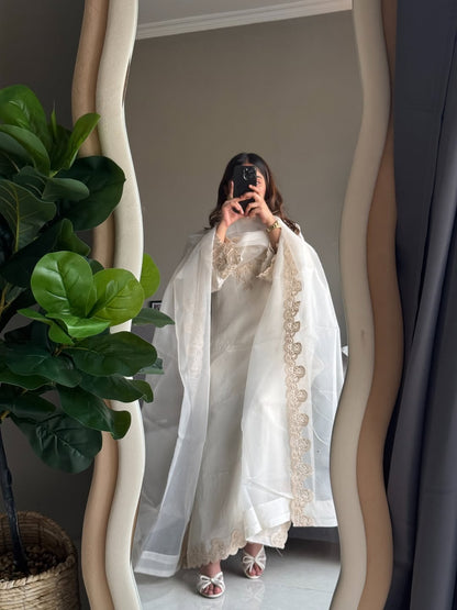 UNSTITCHED EMBROIDERED SILK