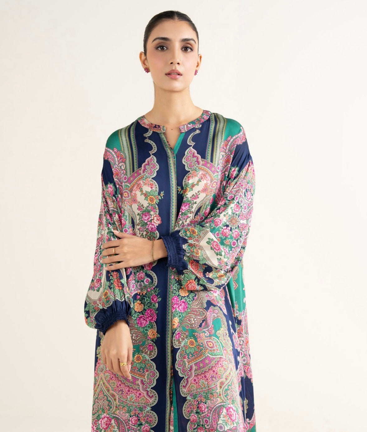 RTW - Printed Silk co od set
