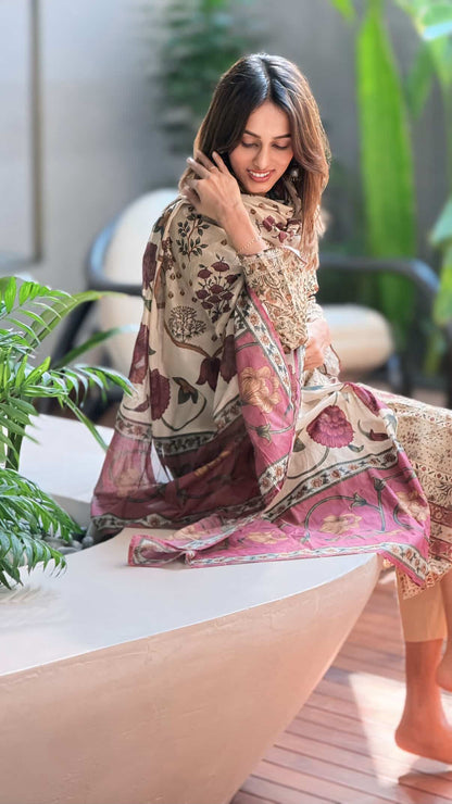 3PC PRINTED SUIT