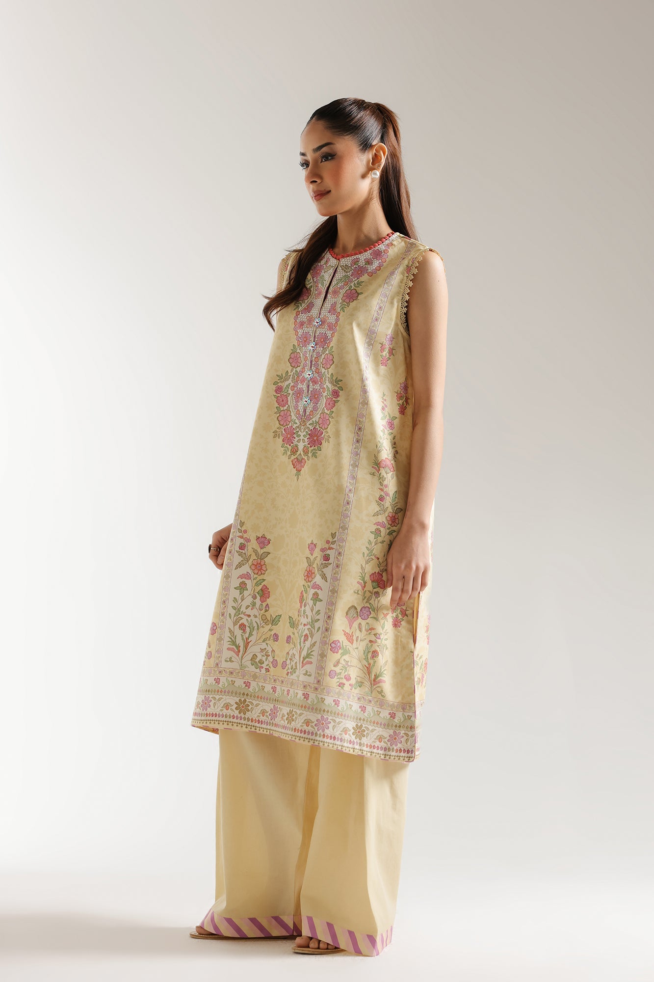 3PC-PRINTED LAWN SUIT