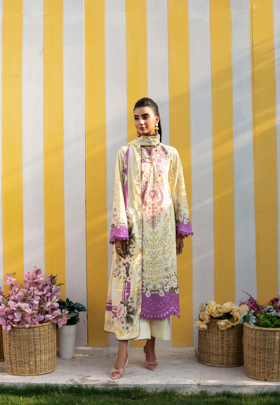 3 PC UNSTITCHED LAWN