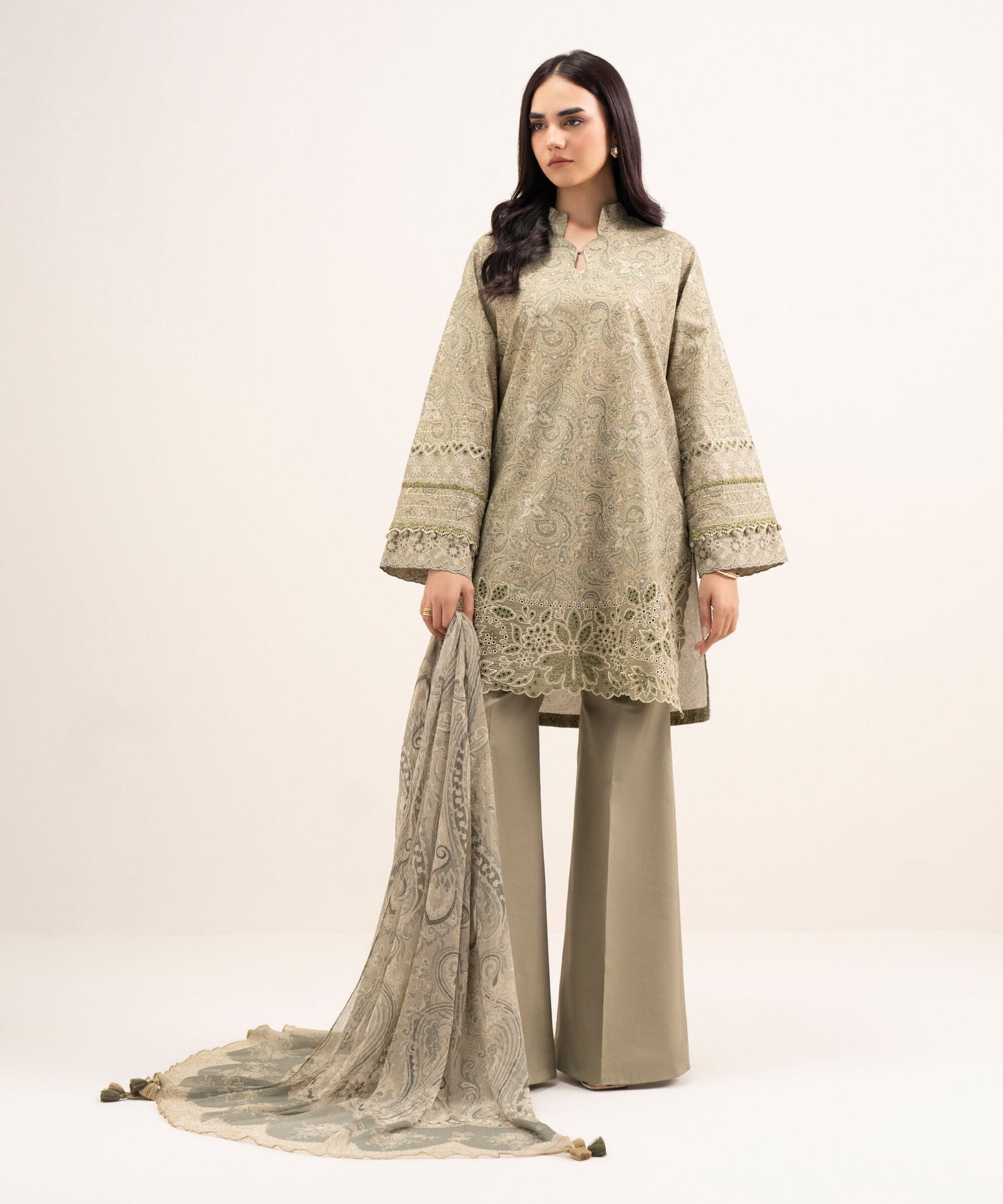 Unstitched-Zari Lawn