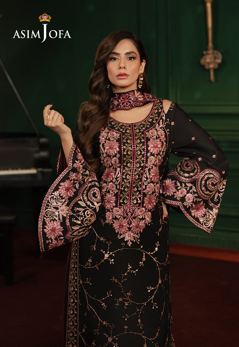 3PC-EMBROIDERED SILK SUIT