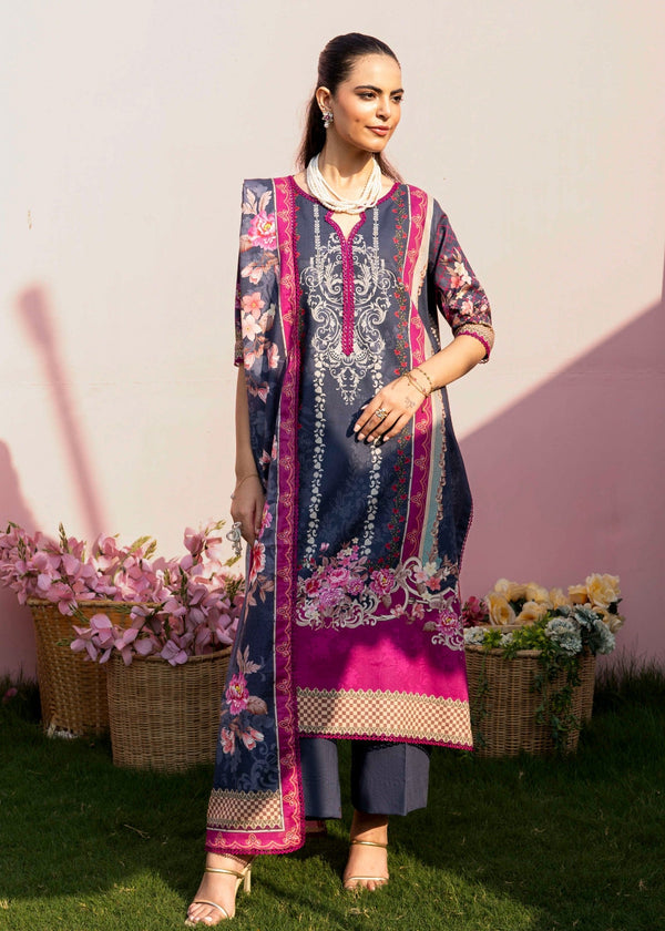 3PC-PRINTED LAWN SUIT