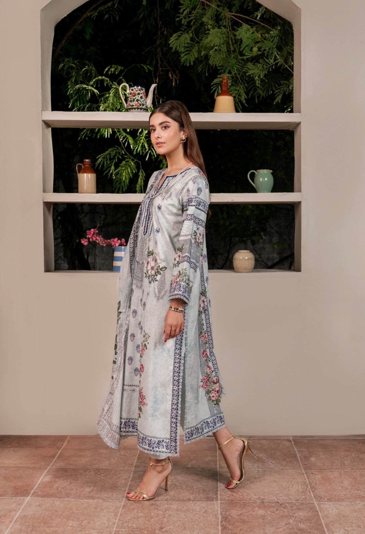 3 PC PRINTED LAWN