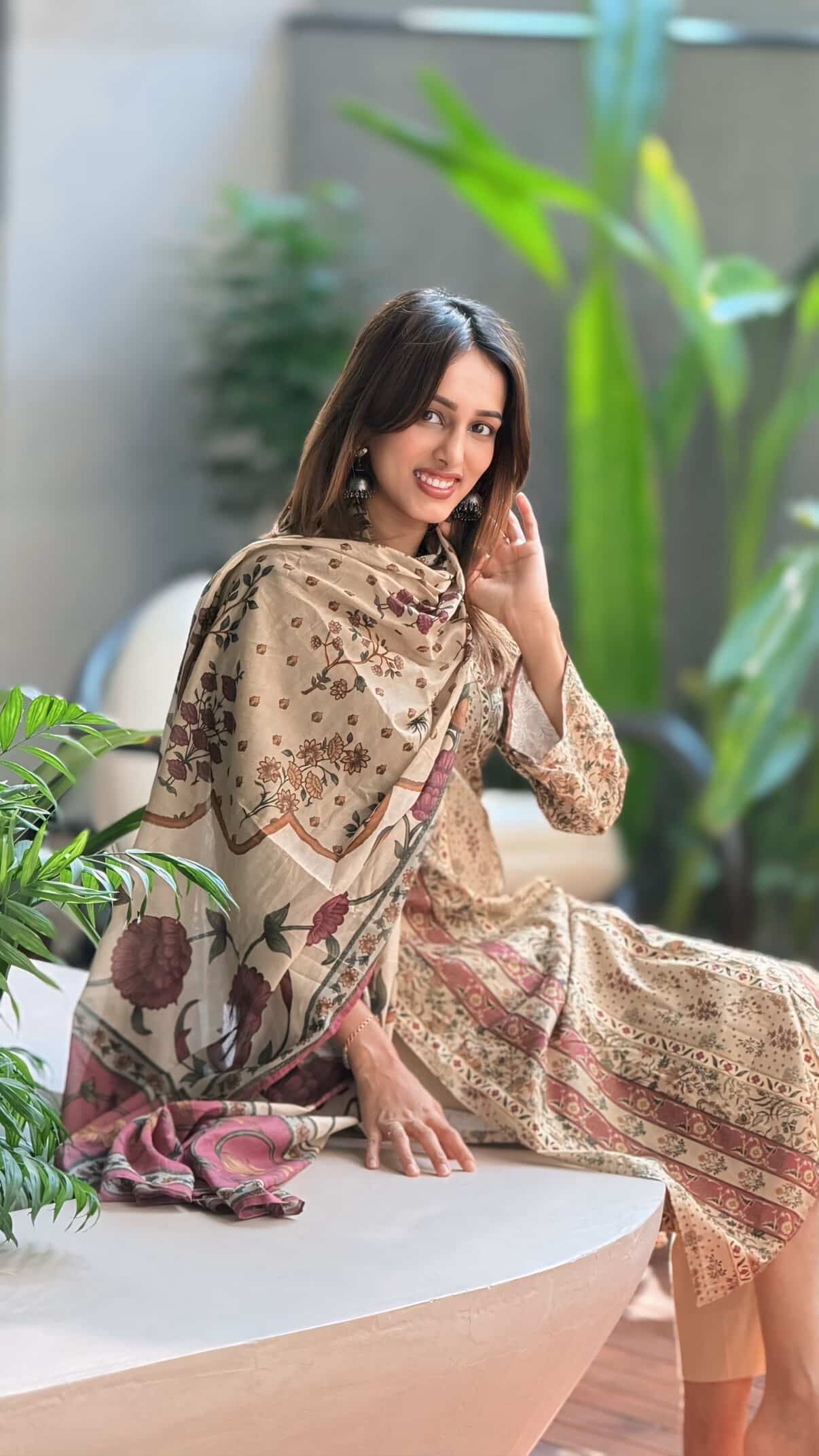 3PC PRINTED SUIT