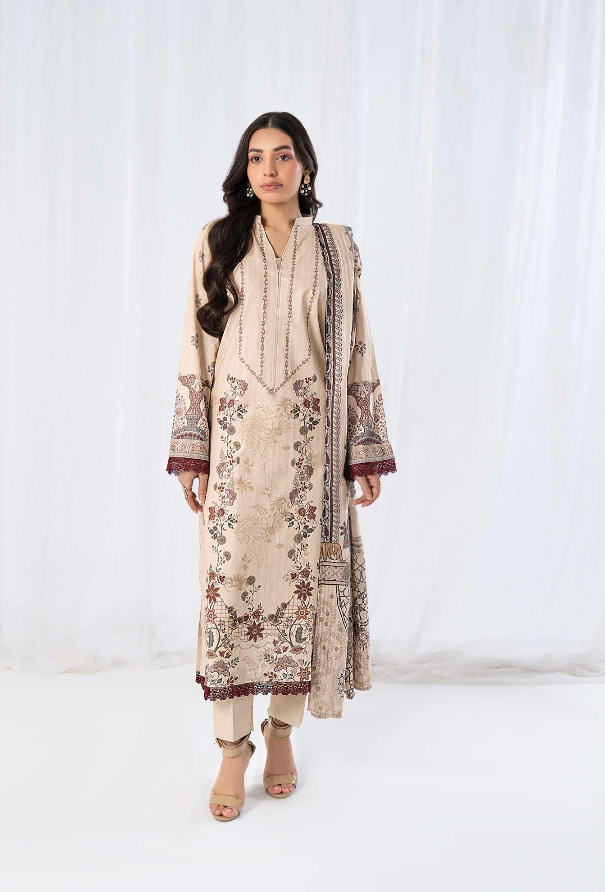 3 PC PRINTED SUIT