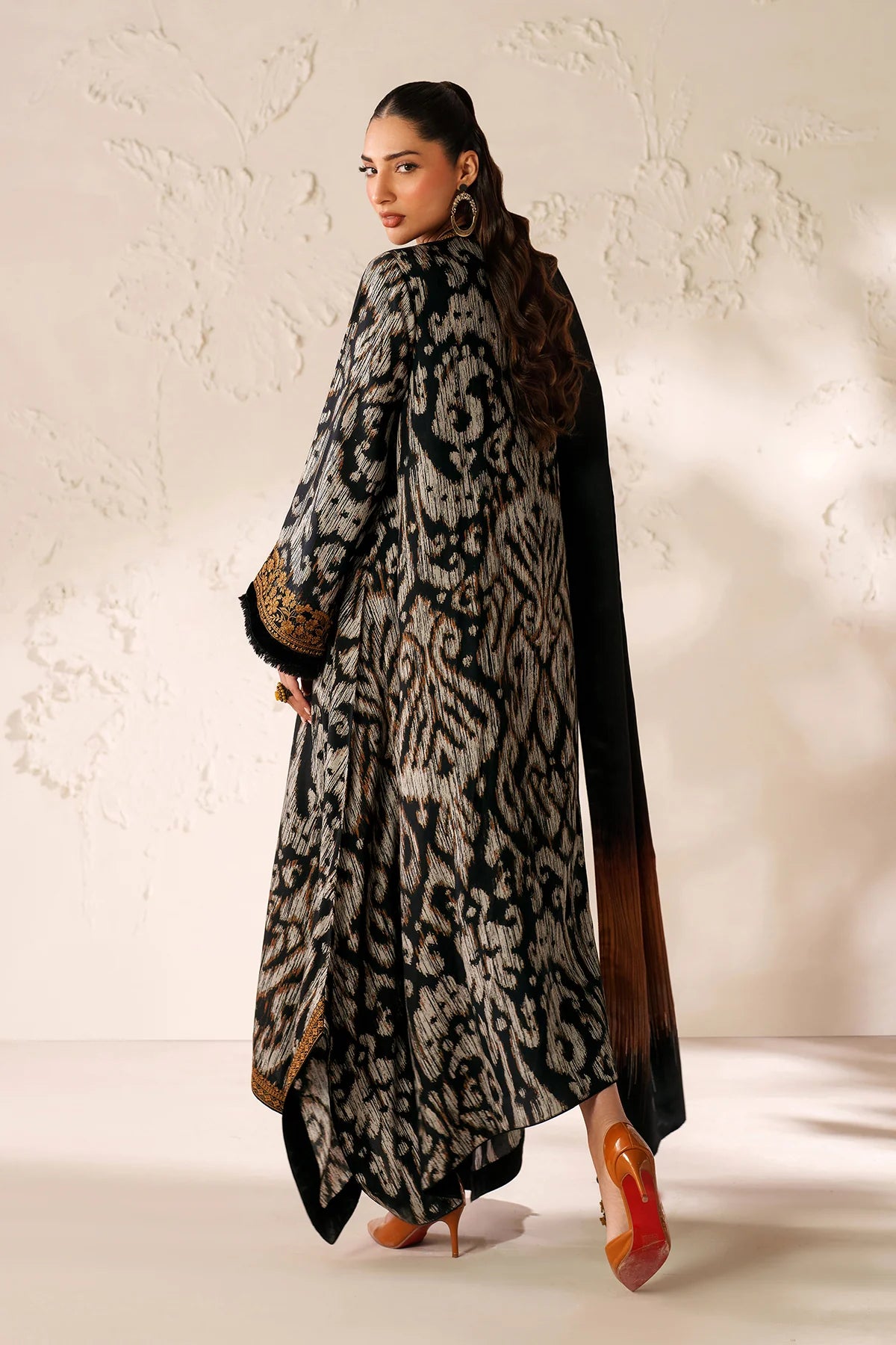 EMBROIDERED VISCOSE SILK