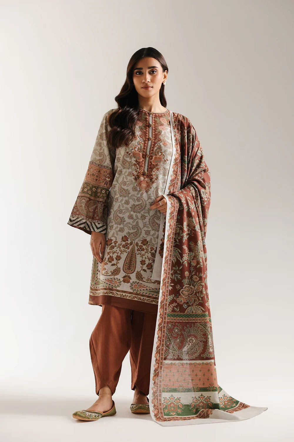 3 PC PRINTED SUIT