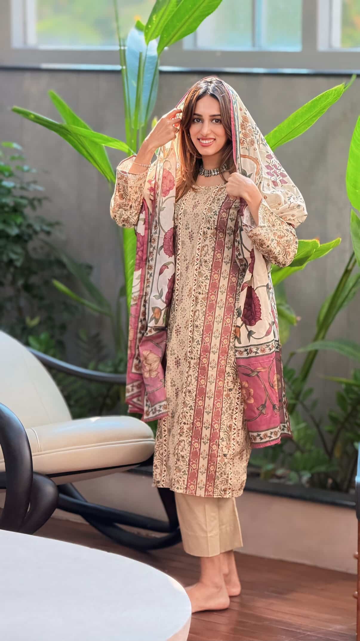 3PC PRINTED SUIT
