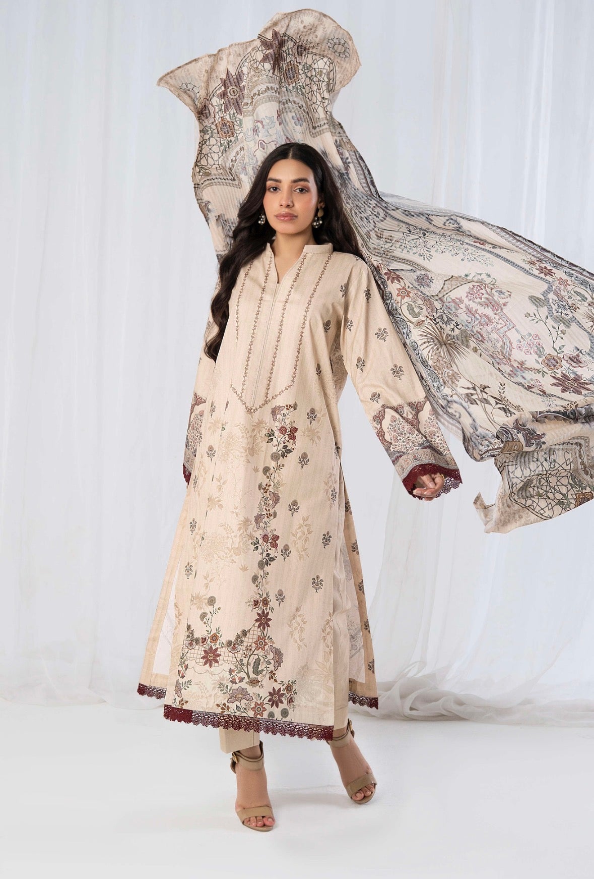 3 PC PRINTED SUIT