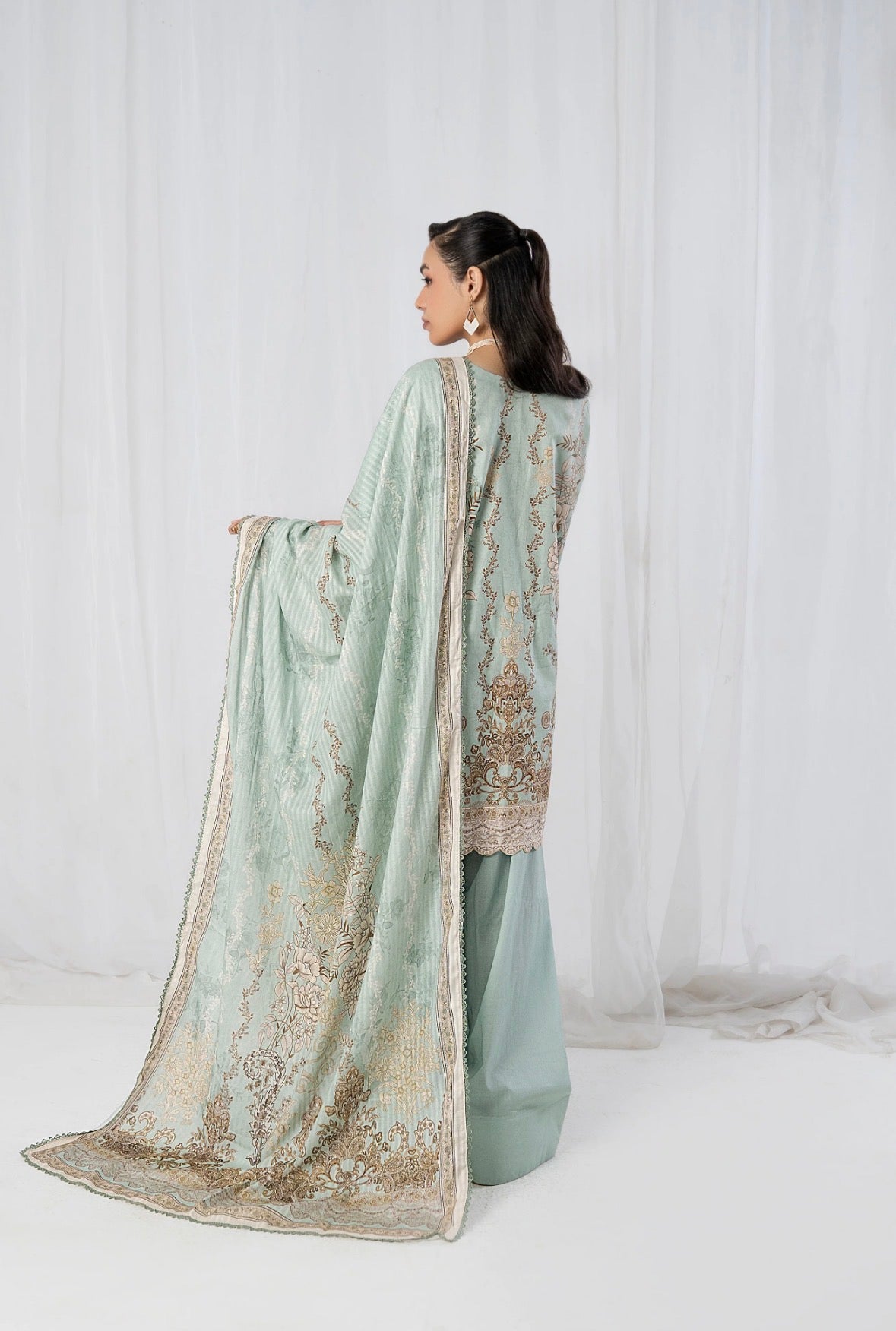 3 PC PRINTED SUIT
