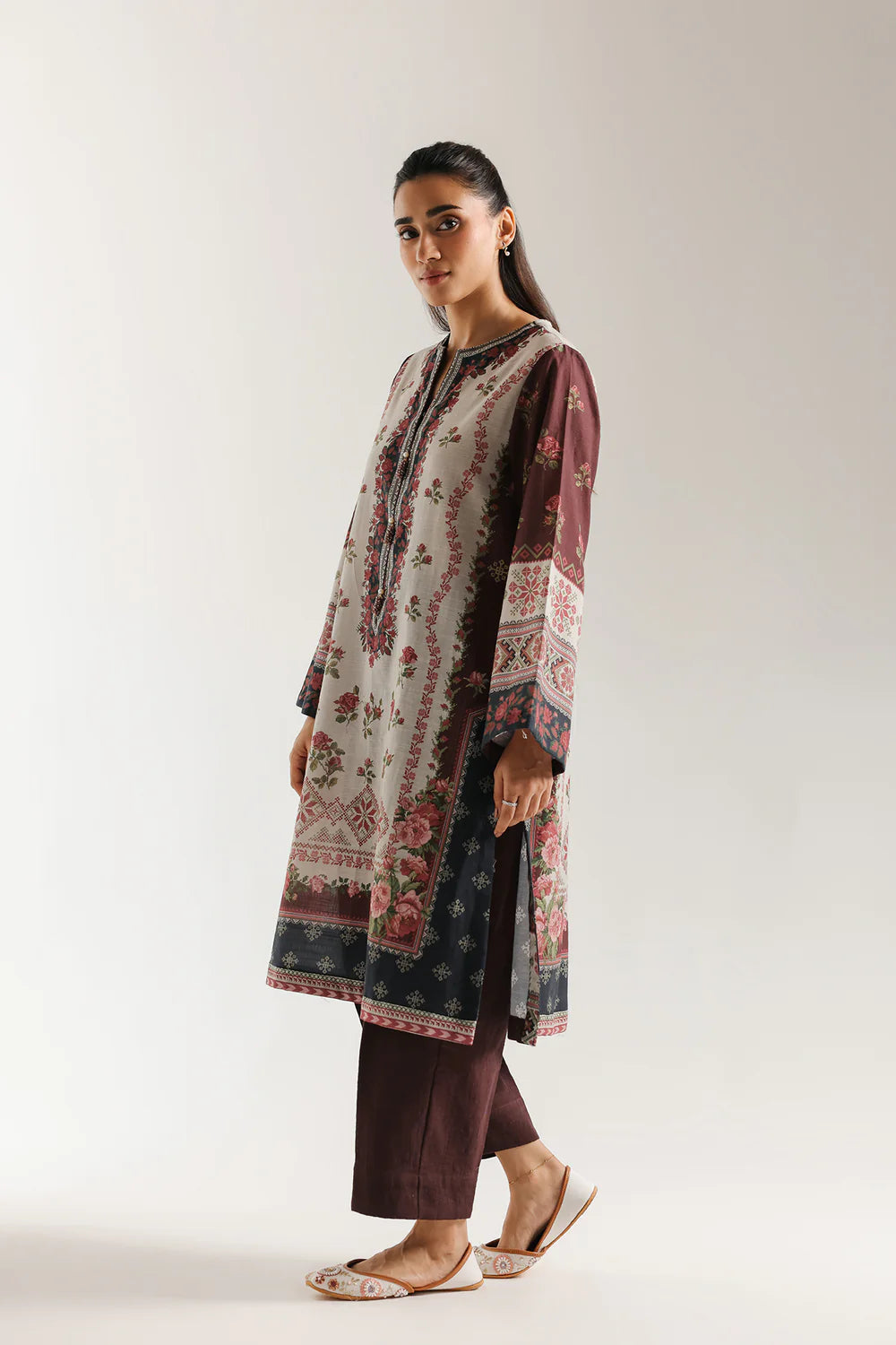 3 PC PRINTED SUIT