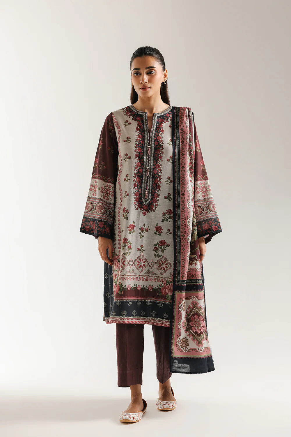 3 PC PRINTED SUIT