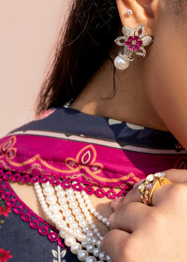 3PC-PRINTED LAWN SUIT