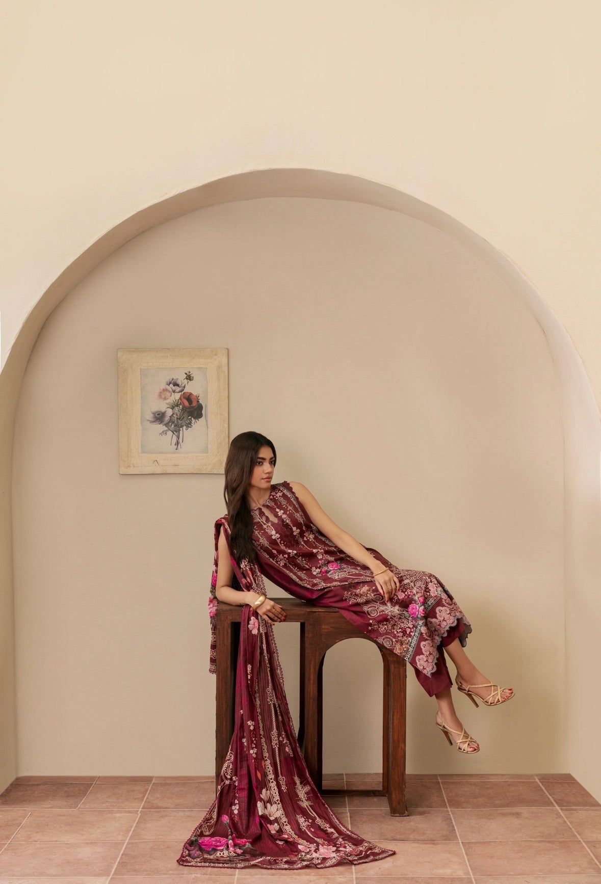 3 PC PRINTED SUIT