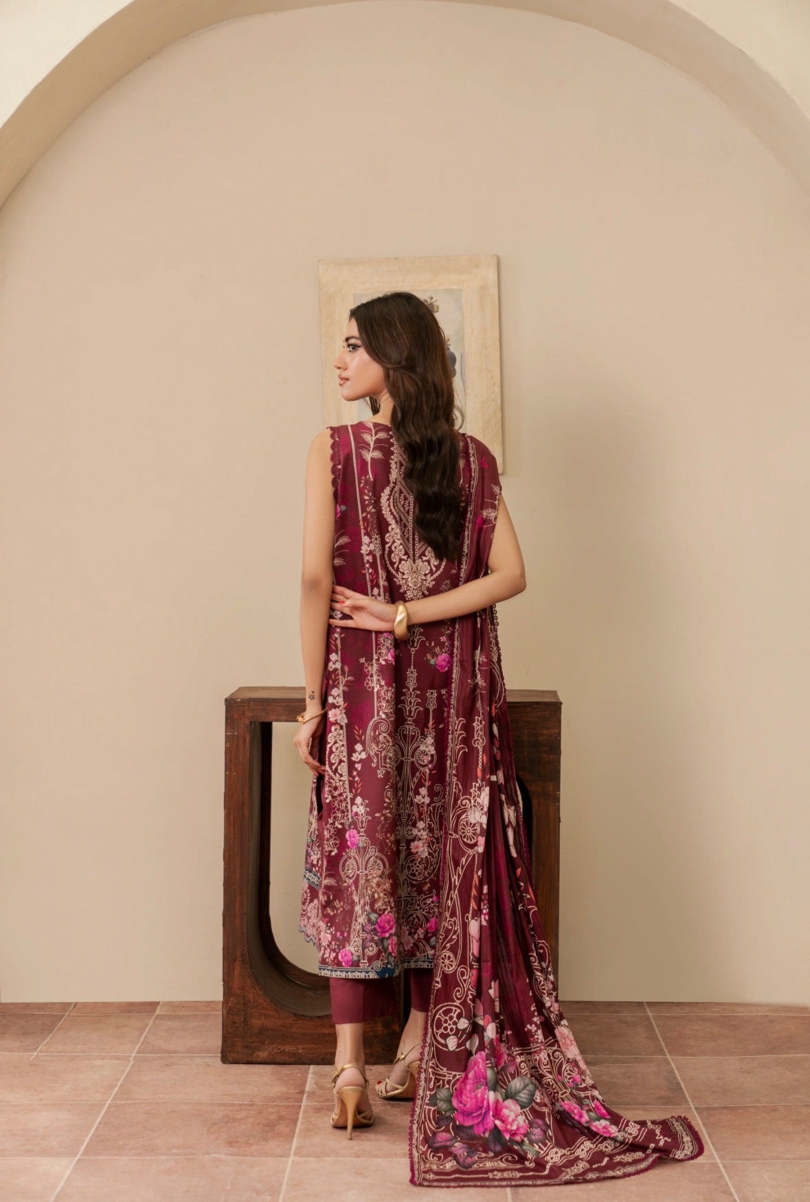 3 PC PRINTED SUIT