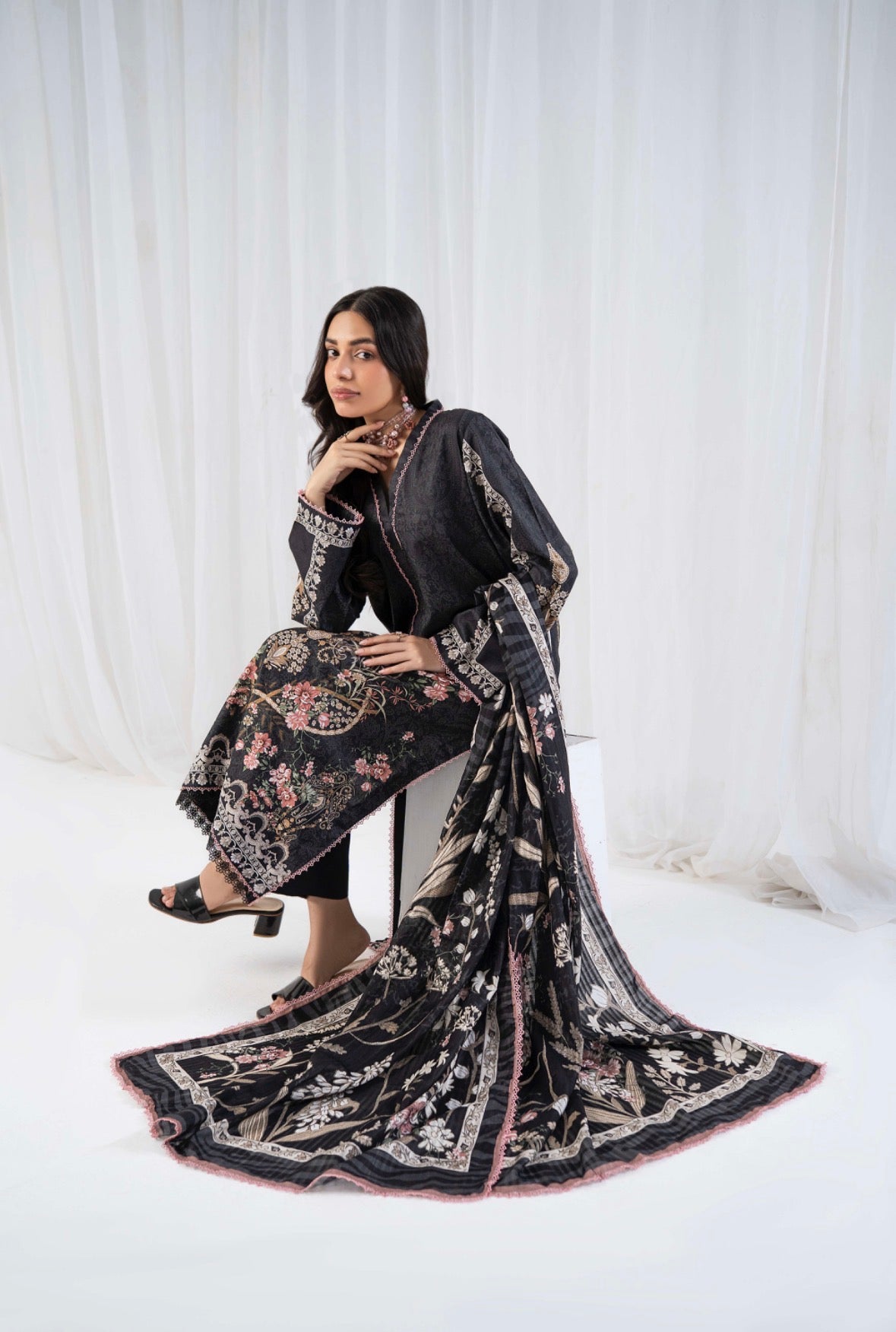 3 PC PRINTED SUIT